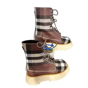 Burberry | Shoes | Burberry Mason Check Leather Platform  display picture 2